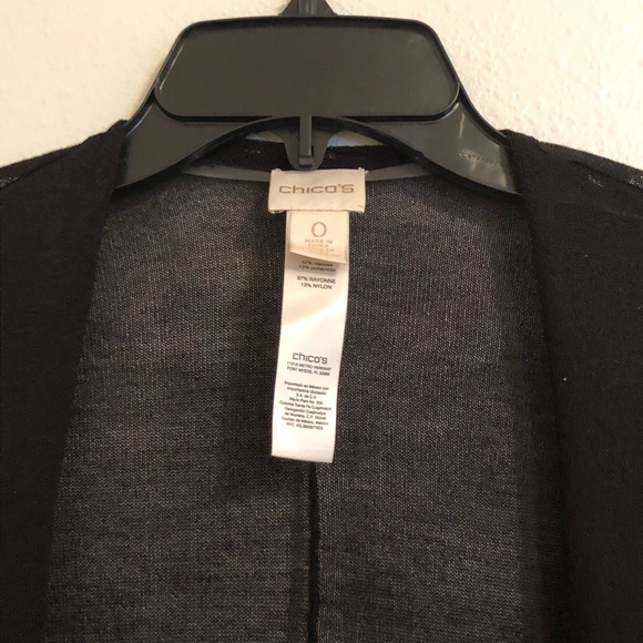 Chico’s | Light Black Cardigan Duster - Picture 4 of 5
